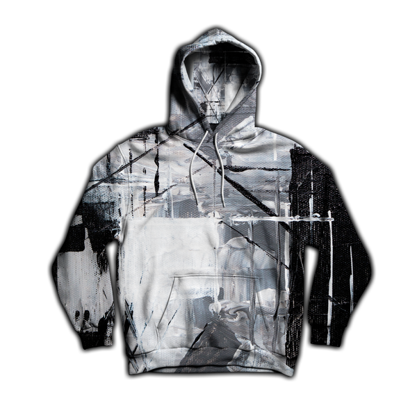 "BLACK'N'WHITE PRISON" - All-Over Sublimated Hoodie